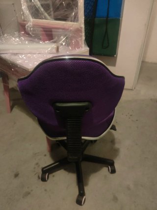 Silla de escritorio infantil morada