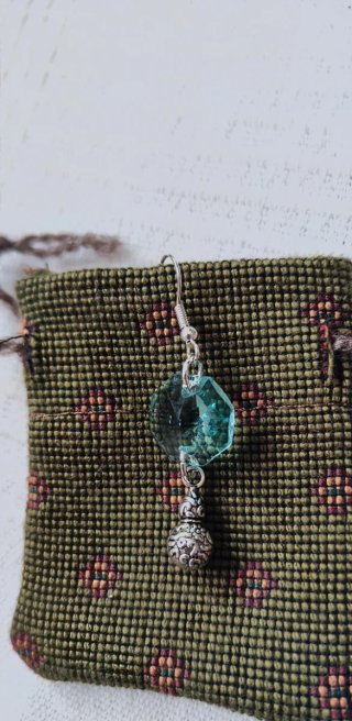 Pendiente solitario cristal Swarovski