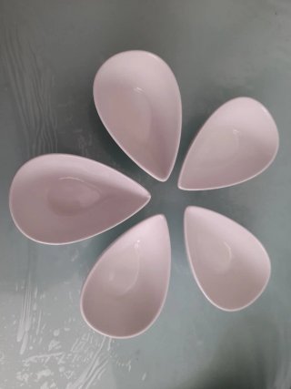 Juego 5 boles de porcelana