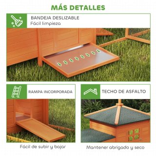 Gallinero Exterior Madera y Metal