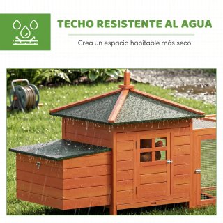 Gallinero Exterior Madera y Metal