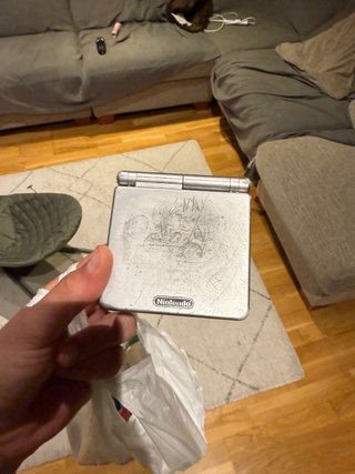Nintendo Game Boy Advance SP Plata tribal