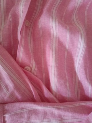Camisa Zara Rayas Rosas y Blancas