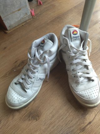 Tenis Vans Cafe y Blanco