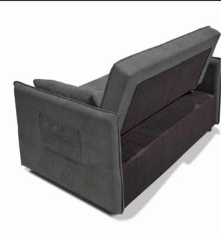 Sofá Cama Beige Tela