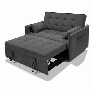 Sofá Cama Beige Tela