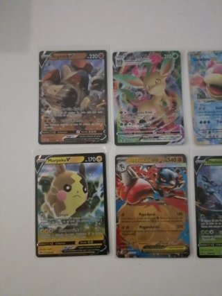 Lote 10 Cartas Pokémon V, VMAX, EX