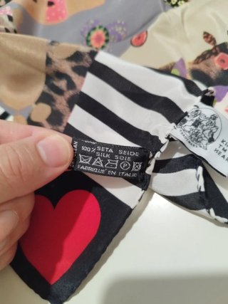 Foulard Moschino Seta Fantasia Popeye