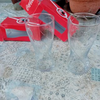 Set 2 Bicchieri Coca Cola Mondiali Calcio 2022