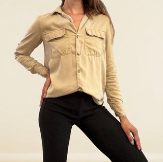 Camisa Mango Beige Talla XS