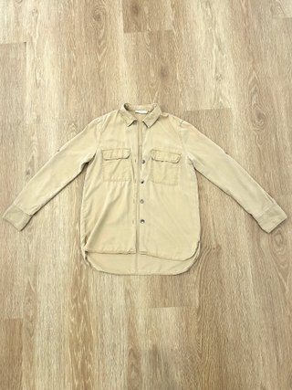 Camisa Mango Beige Talla XS
