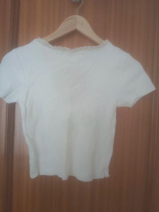 Camiseta blanca niña