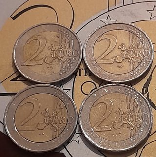 4 Monete 2 Euro Grecia 2002 S Stella