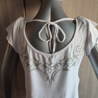 Camiseta étnica blanca Talla L