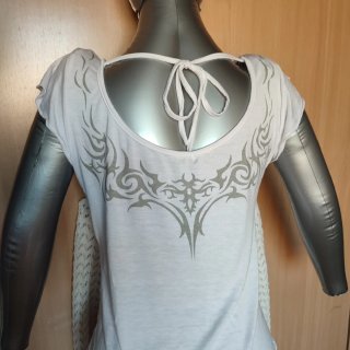 Camiseta étnica blanca Talla L