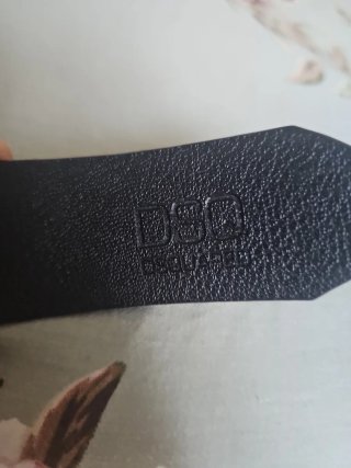 Cintura Dsquared Nera Fibbia Logo