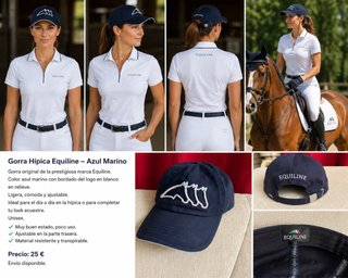 Gorra Equiline Hípica Unisex