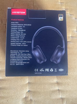 Cascos VRNOTOM R916 Bluetooth Negros