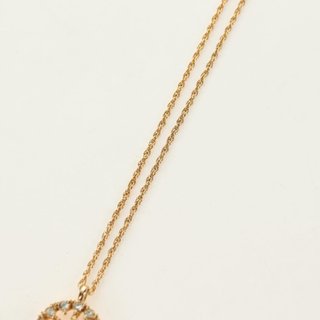 Christian Dior DIOR Logo Rhinestone Necklace