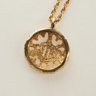 Christian Dior DIOR Logo Rhinestone Necklace