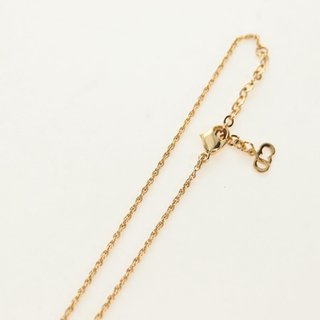 Christian Dior DIOR Logo Rhinestone Necklace