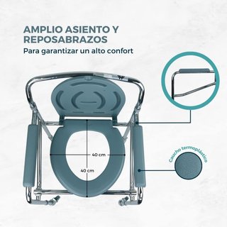 Silla WC Mobiclinic Plegable Inodoro Portátil