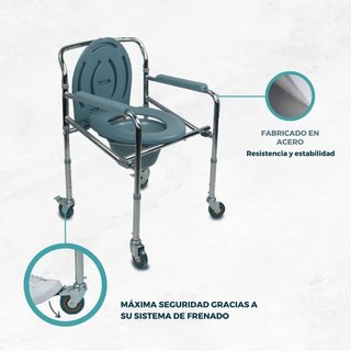 Silla WC Mobiclinic Plegable Inodoro Portátil