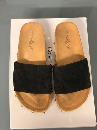 Sandalias Calvin Klein Jeans Plataforma Tachuelas