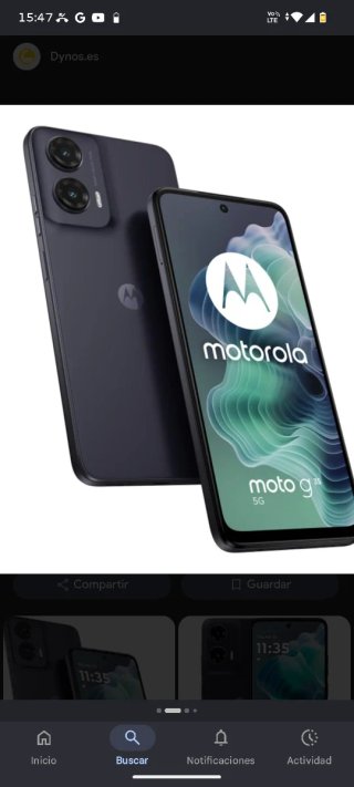 Motorola Moto G35 negro.