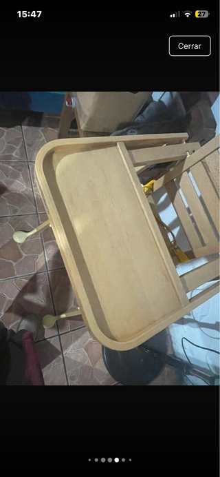 Trona de madera para bebé FOPAPEDRETTI plegable