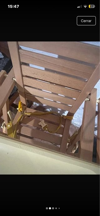 Trona de madera para bebé FOPAPEDRETTI plegable
