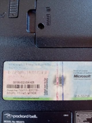 Packard Bell EasyNote T366 Portátil