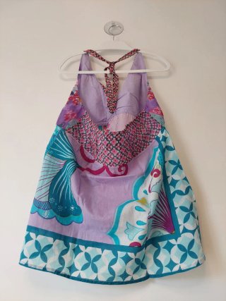 Top halter multicolor floral