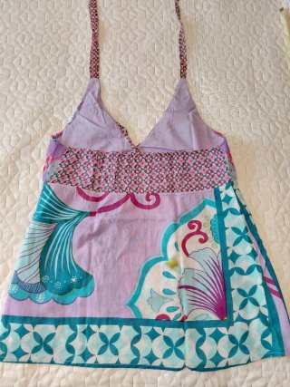 Top halter multicolor floral