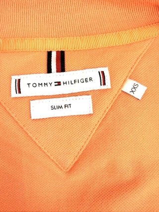 Tommy Hilfiger Polo Donna XXS Arancione Slim Fit