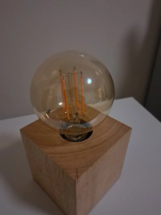 Lámparas Nórdica Madera y Cristal