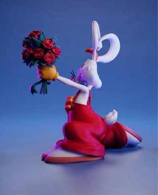 Figura Roger Rabbit con Flores