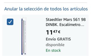 Esalímetro Staedtler Mars 561 98 + Matite + Gomma