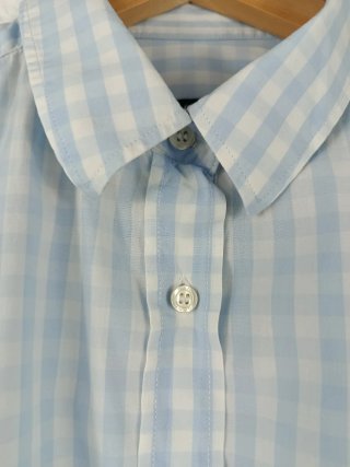 Camisa GANT cuadros azul y blanco Talla L