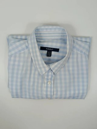 Camisa GANT cuadros azul y blanco Talla L