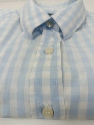 Camisa GANT cuadros azul y blanco Talla L