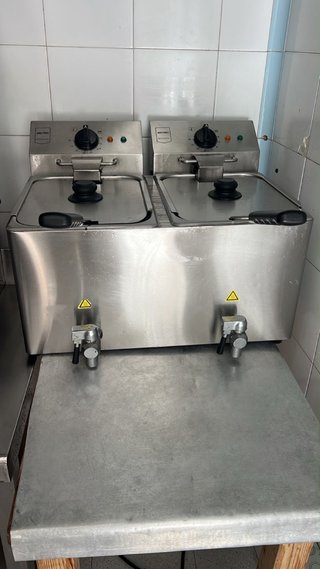 Freidora doble acero inoxidable Marca metro