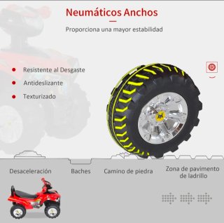 Quad correpasillo infantil con bocina música luces