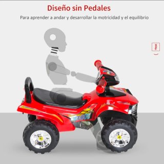 Quad correpasillo infantil con bocina música luces