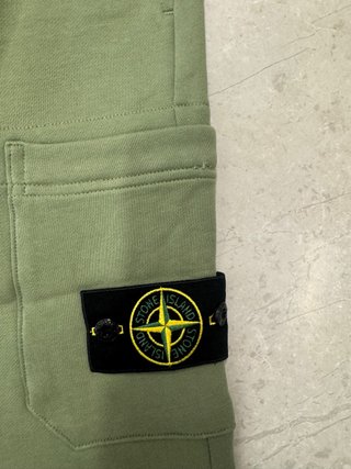 Stone Island Pantalones Cortos Verde Oliva