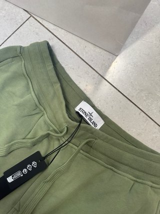 Stone Island Pantalones Cortos Verde Oliva