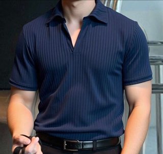 Camisa Polo Hombre Azul