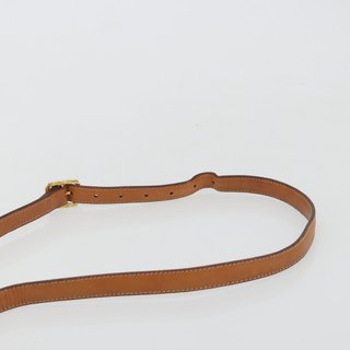 CELINE Macadam Canvas Shoulder Bag PVC Beige Gold