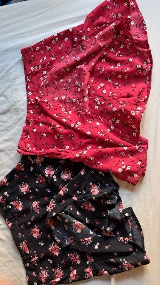 2 Faldas Cortas Estampado Floral