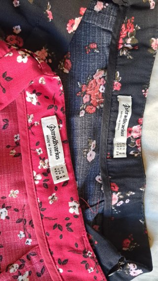 2 Faldas Cortas Estampado Floral